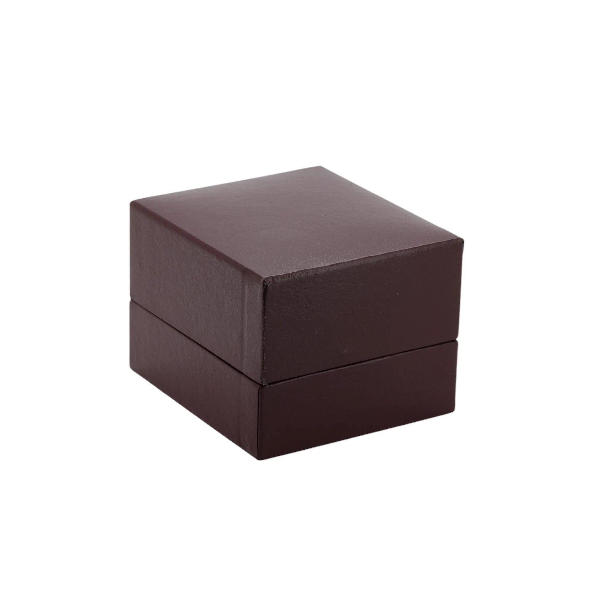 🆕📦 Leatherette Box for Earring / Pendant. Inner Satin Lid & Flock Base (Burgundy Outer, White Inner)