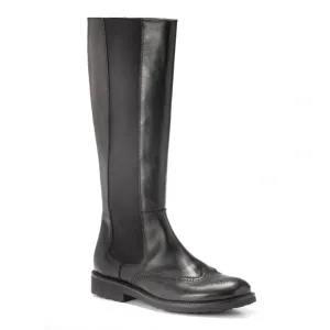 5184 - Black Soft Leather Boots for Girl by Galluci