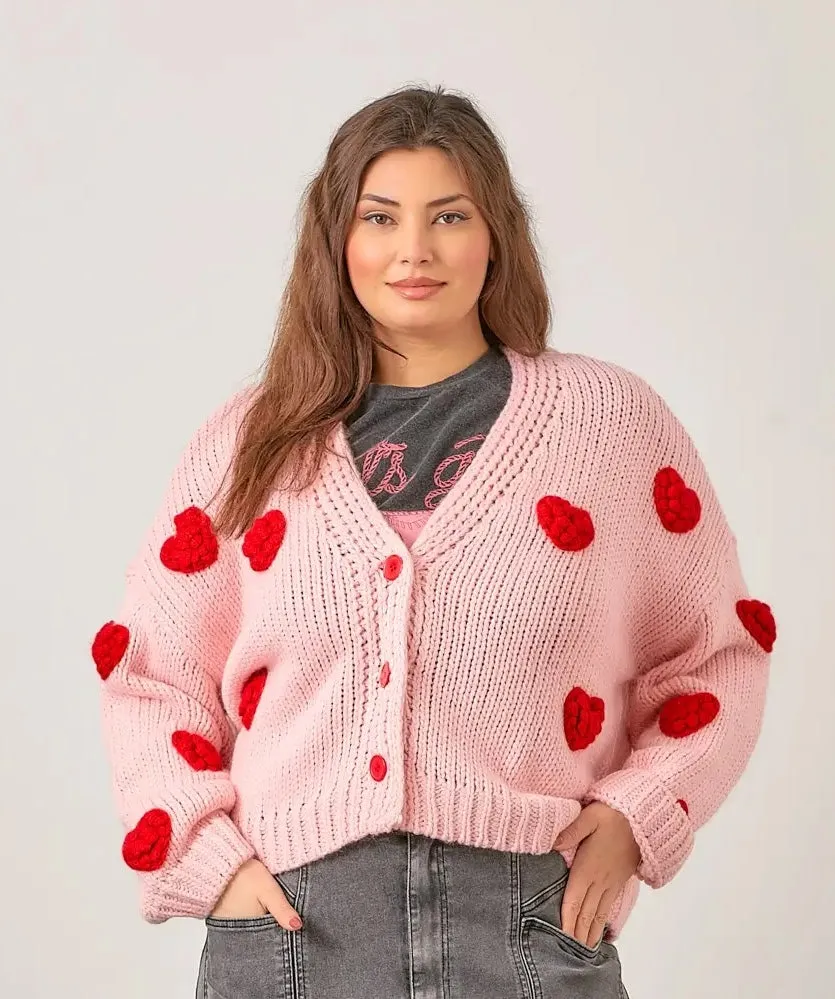 Bubble Heart Cardigan