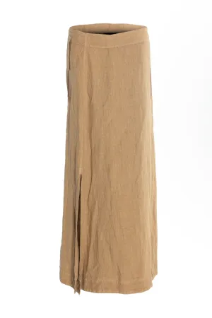 Cargo Wrap Skirt in Beige