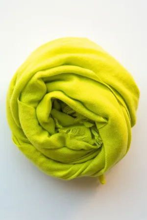 Cashmere Scarf Lemon