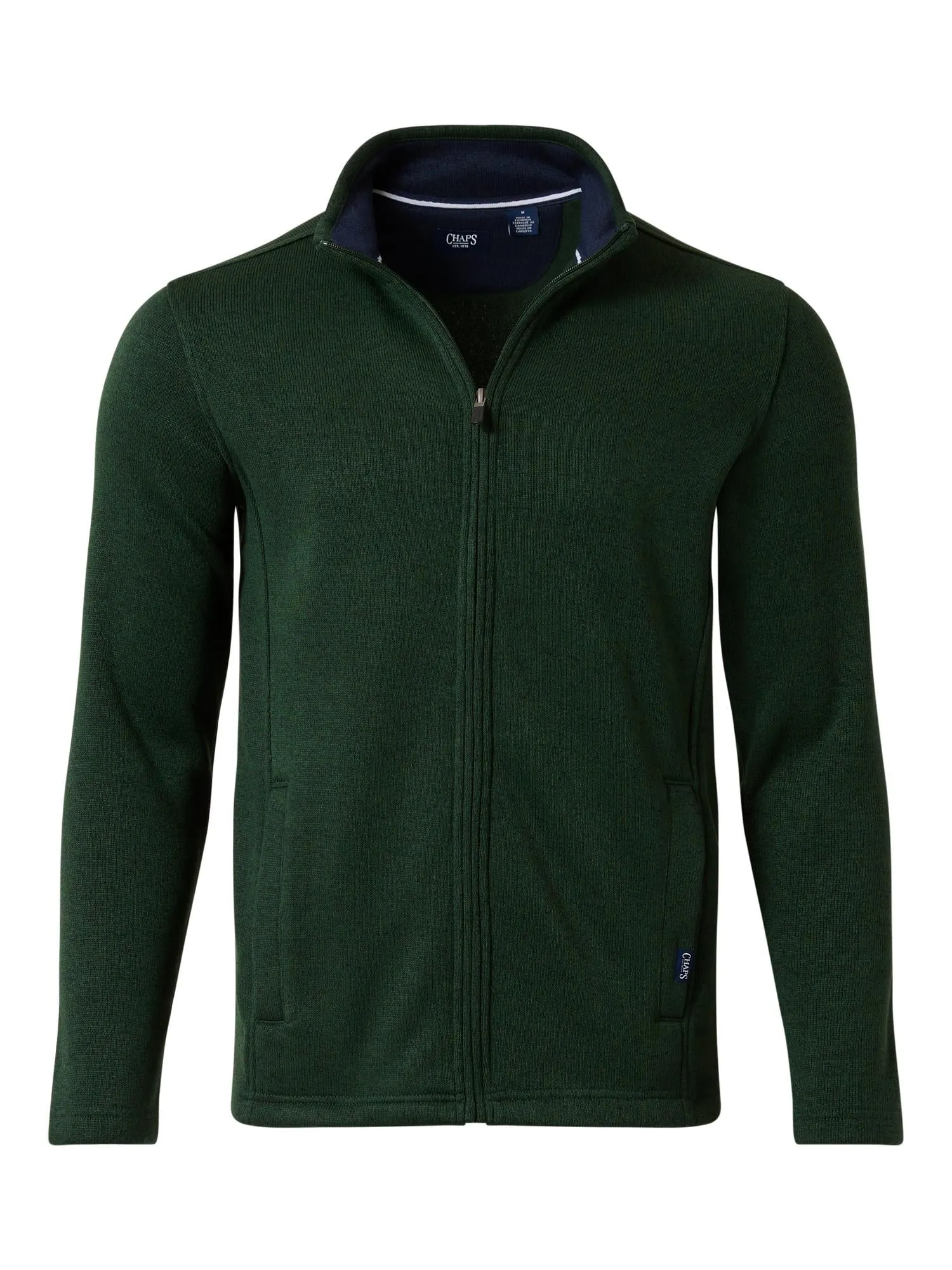 Chaps Men's & Big Men's Coastal Full Zip Fleece Sweater Jacket