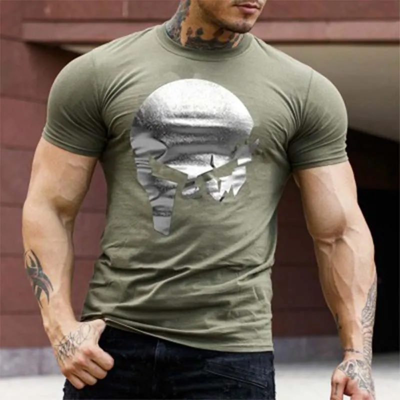 Cotton Sweat-Absorbent Slimming Exercise Men's Tops