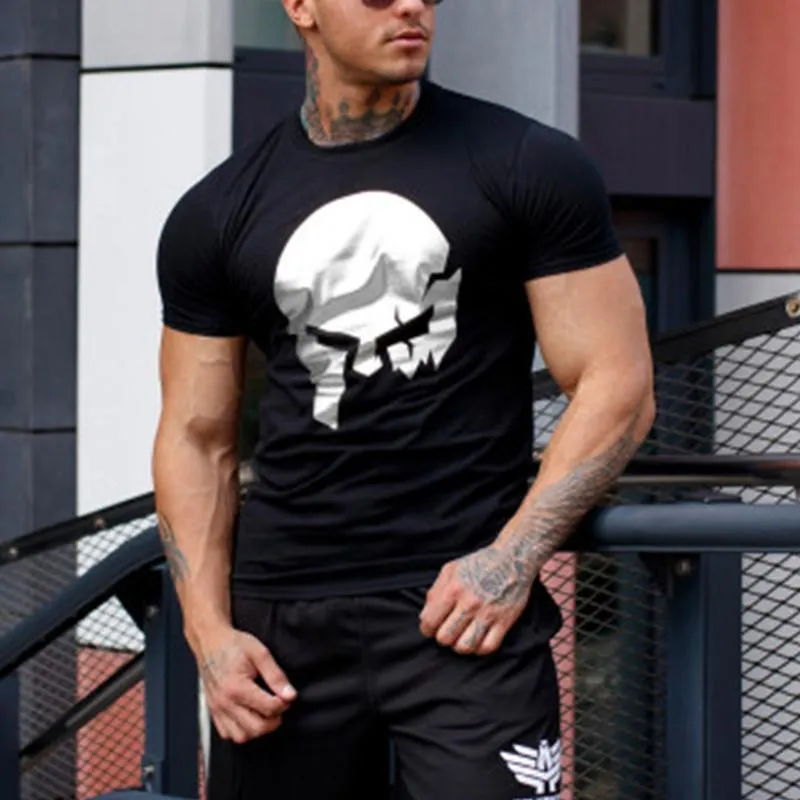 Cotton Sweat-Absorbent Slimming Exercise Men's Tops