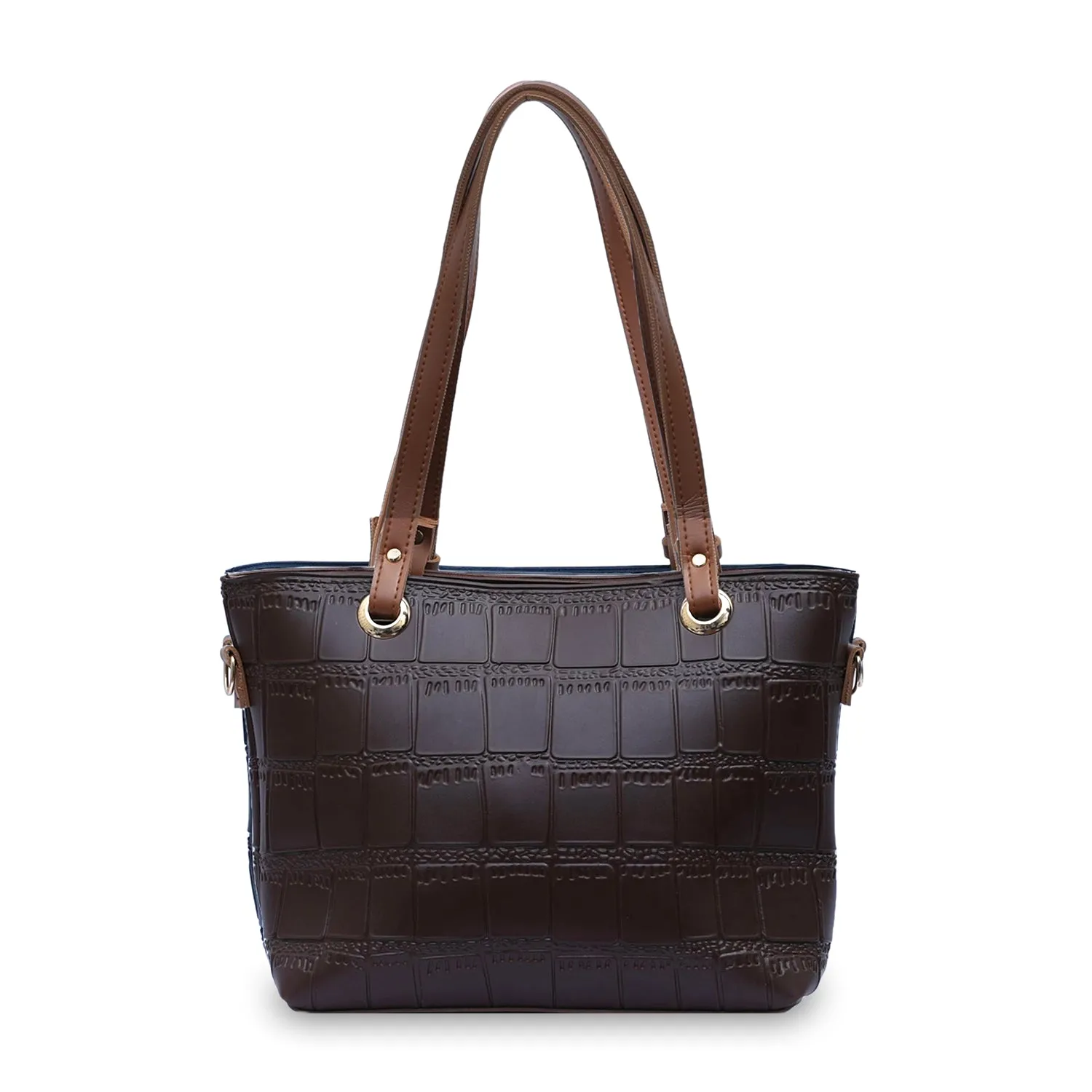Crocodile Tote Choco Brown Bagset