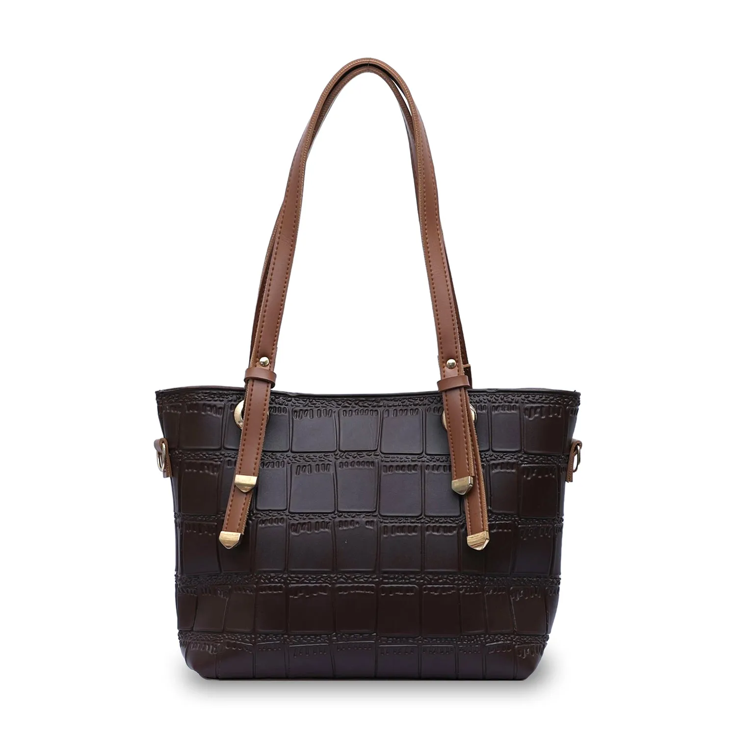 Crocodile Tote Choco Brown Bagset