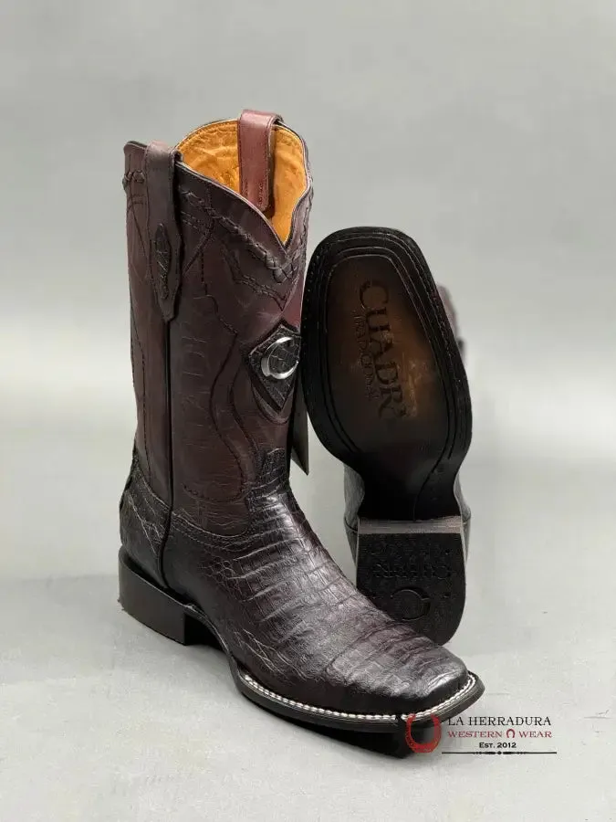 CUADRA BOOT FUSCUS BELLY BLACKCHERRY SQUARE TOE
