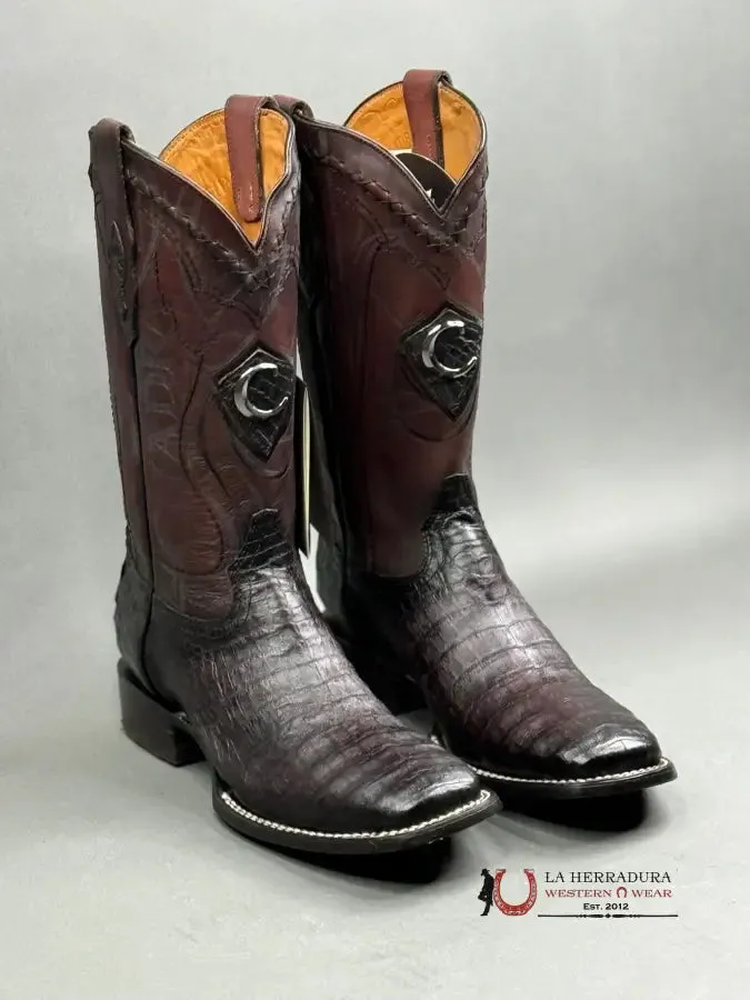 CUADRA BOOT FUSCUS BELLY BLACKCHERRY SQUARE TOE