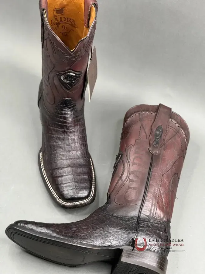 CUADRA BOOT FUSCUS BELLY BLACKCHERRY SQUARE TOE