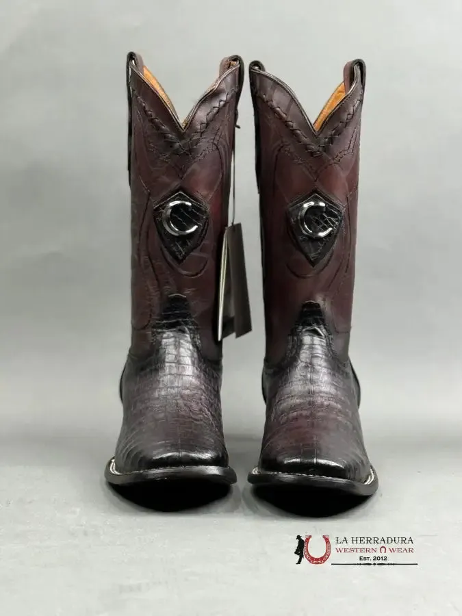 CUADRA BOOT FUSCUS BELLY BLACKCHERRY SQUARE TOE
