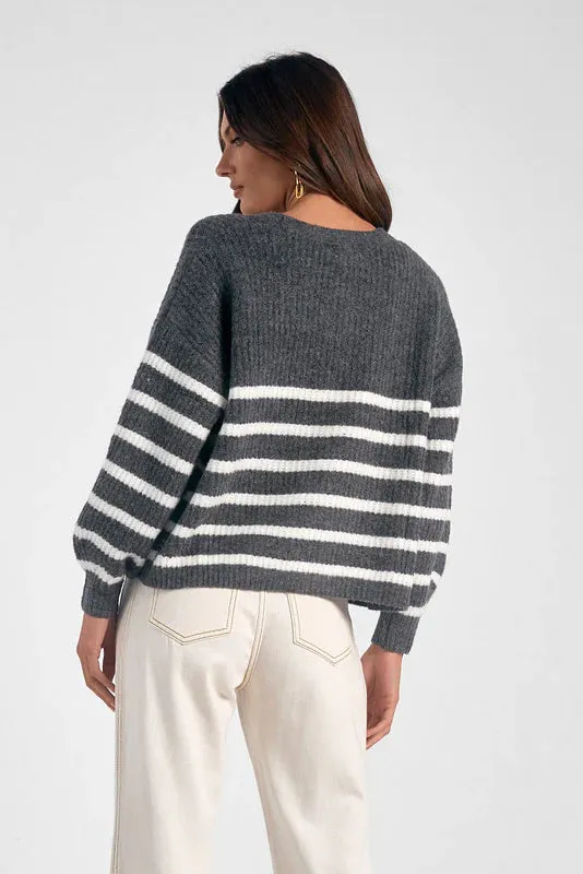 Deep V Cardi