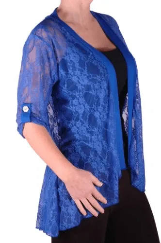 Emily Lace Plus Size Cardigan