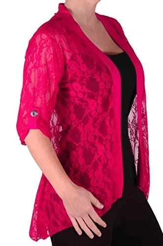 Emily Lace Plus Size Cardigan
