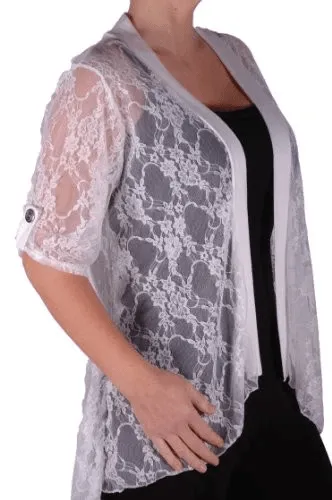 Emily Lace Plus Size Cardigan