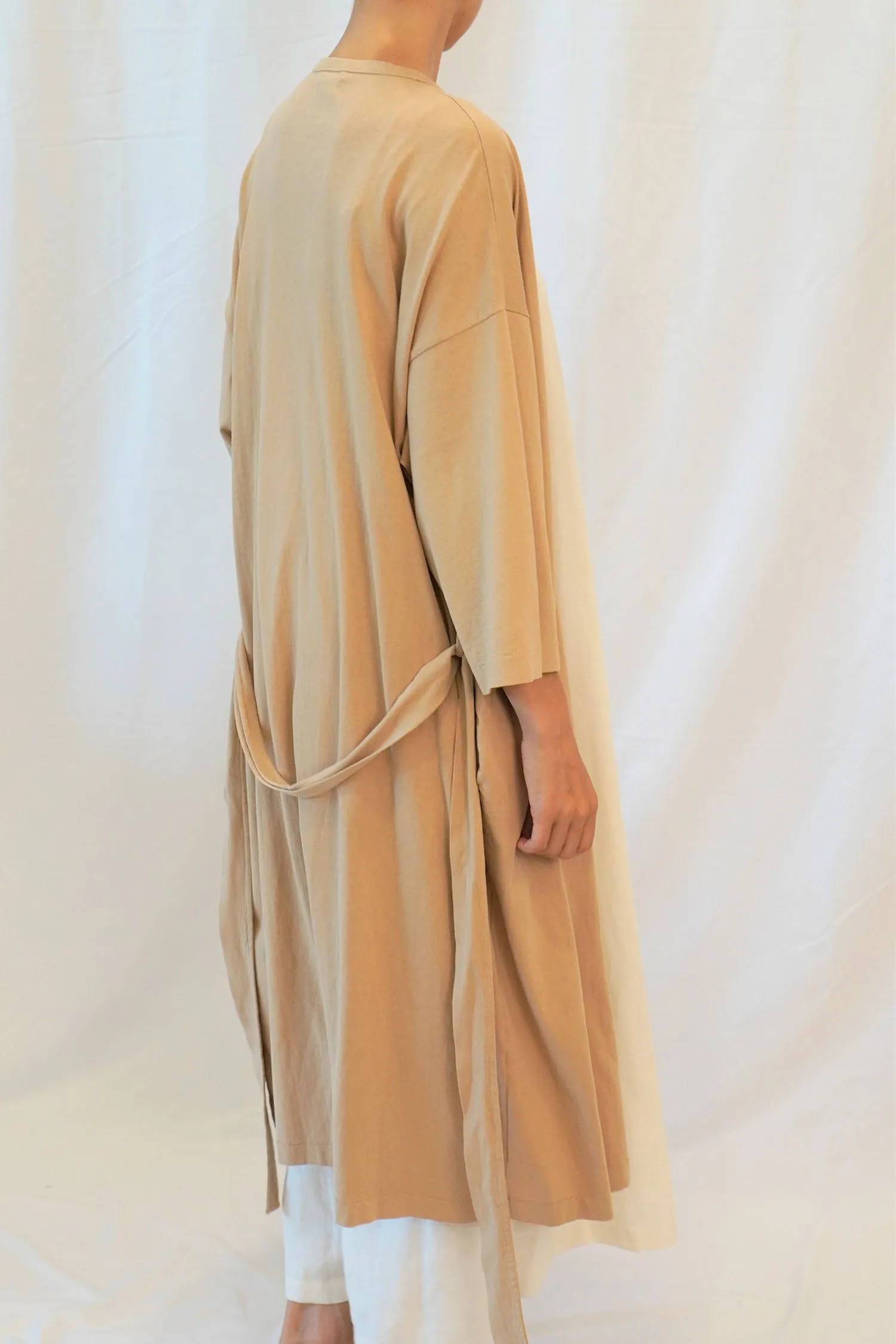 Garment dye cotton Knit Robe