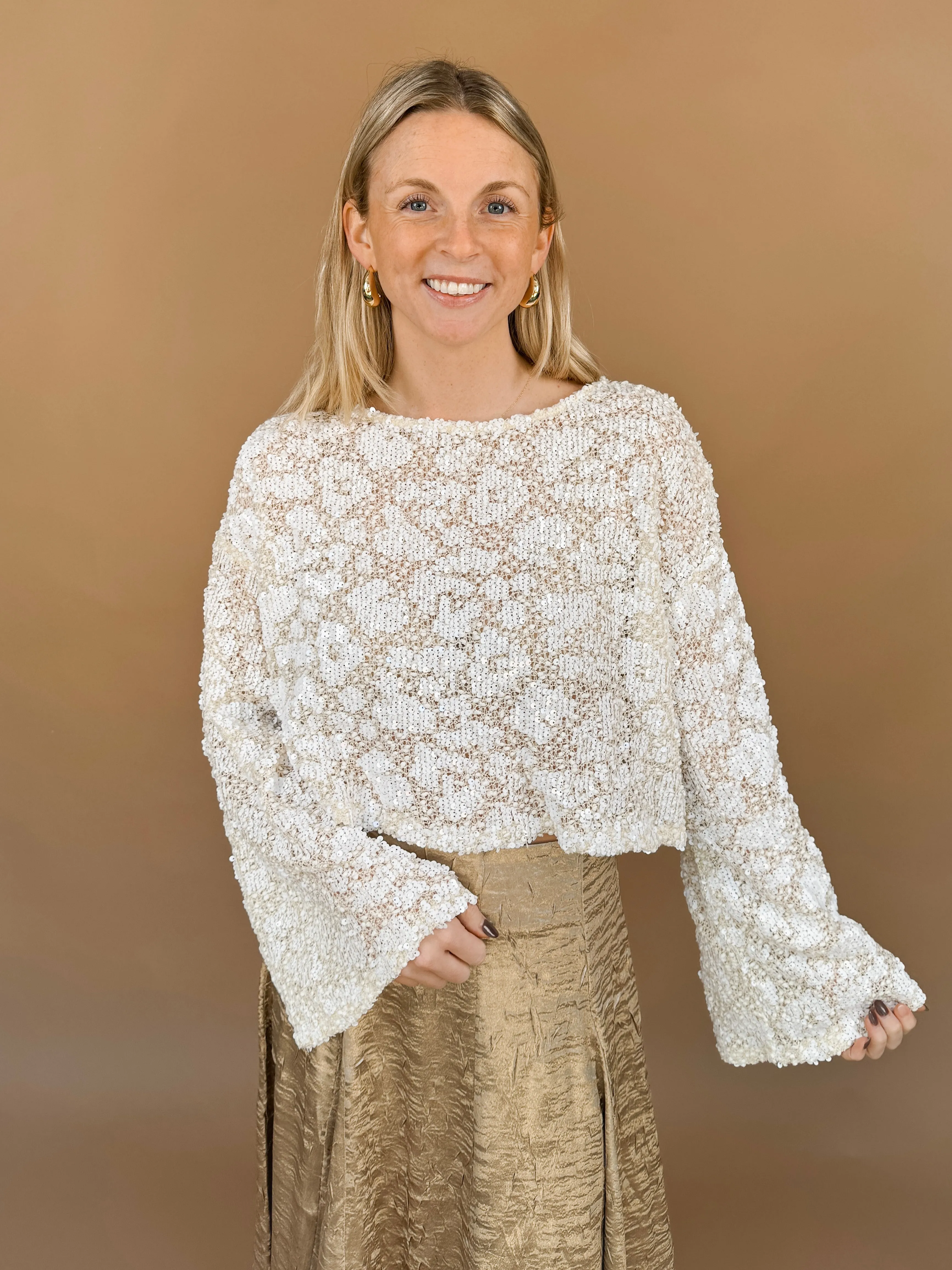 Girls Just Want To Have Fun Sequin Top