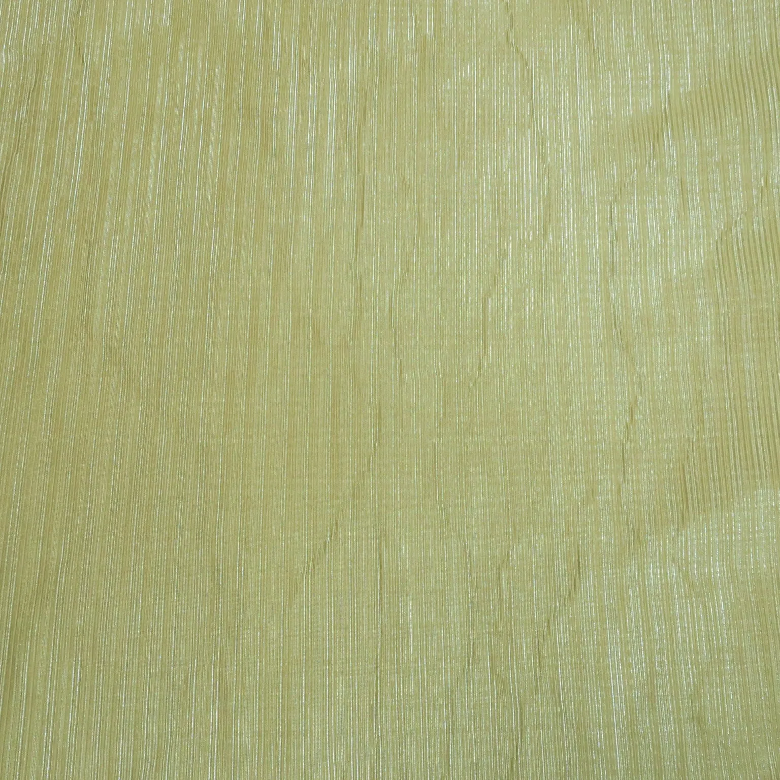 Gold with Silver Glitter Double Face Pleated Stretch Fabric