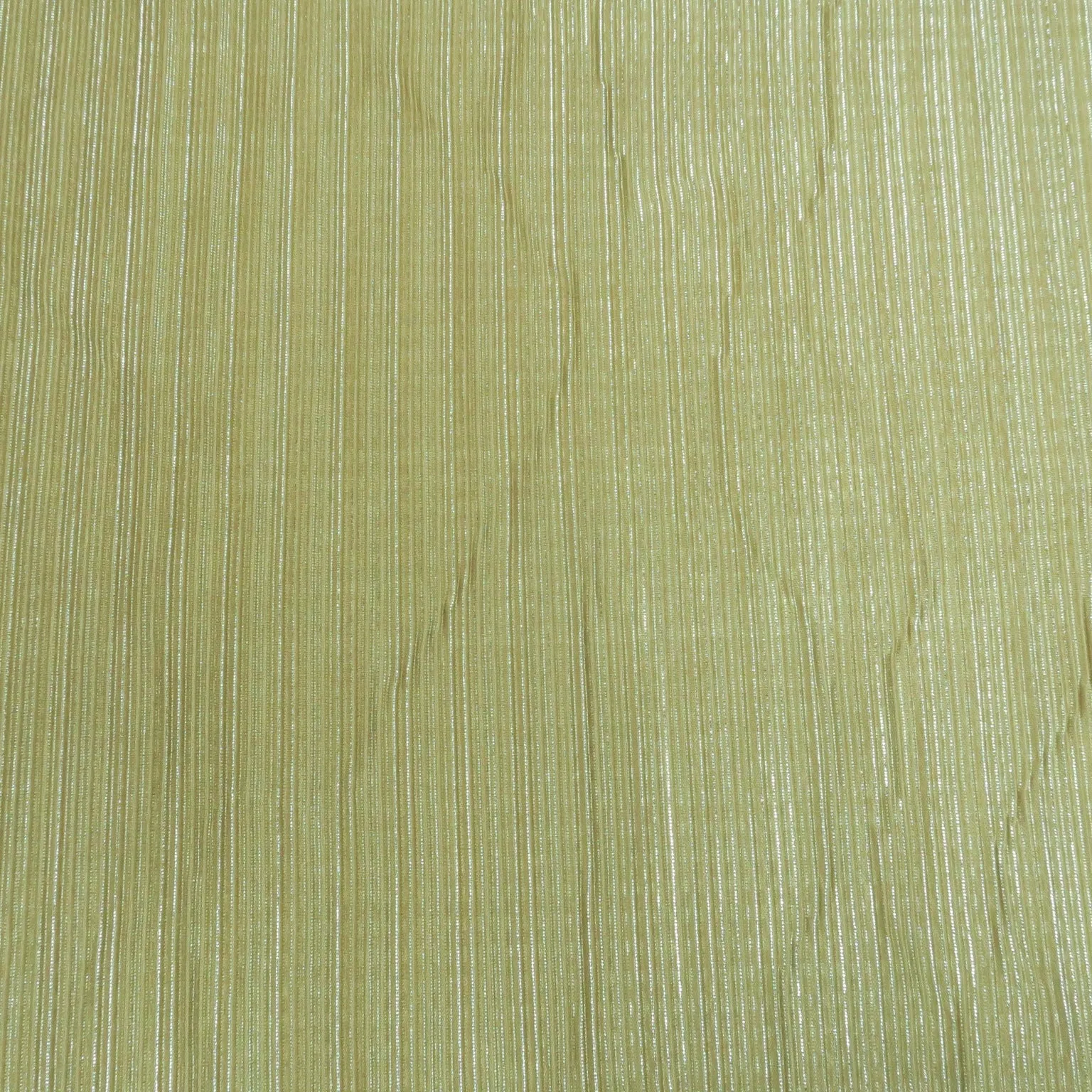Gold with Silver Glitter Double Face Pleated Stretch Fabric
