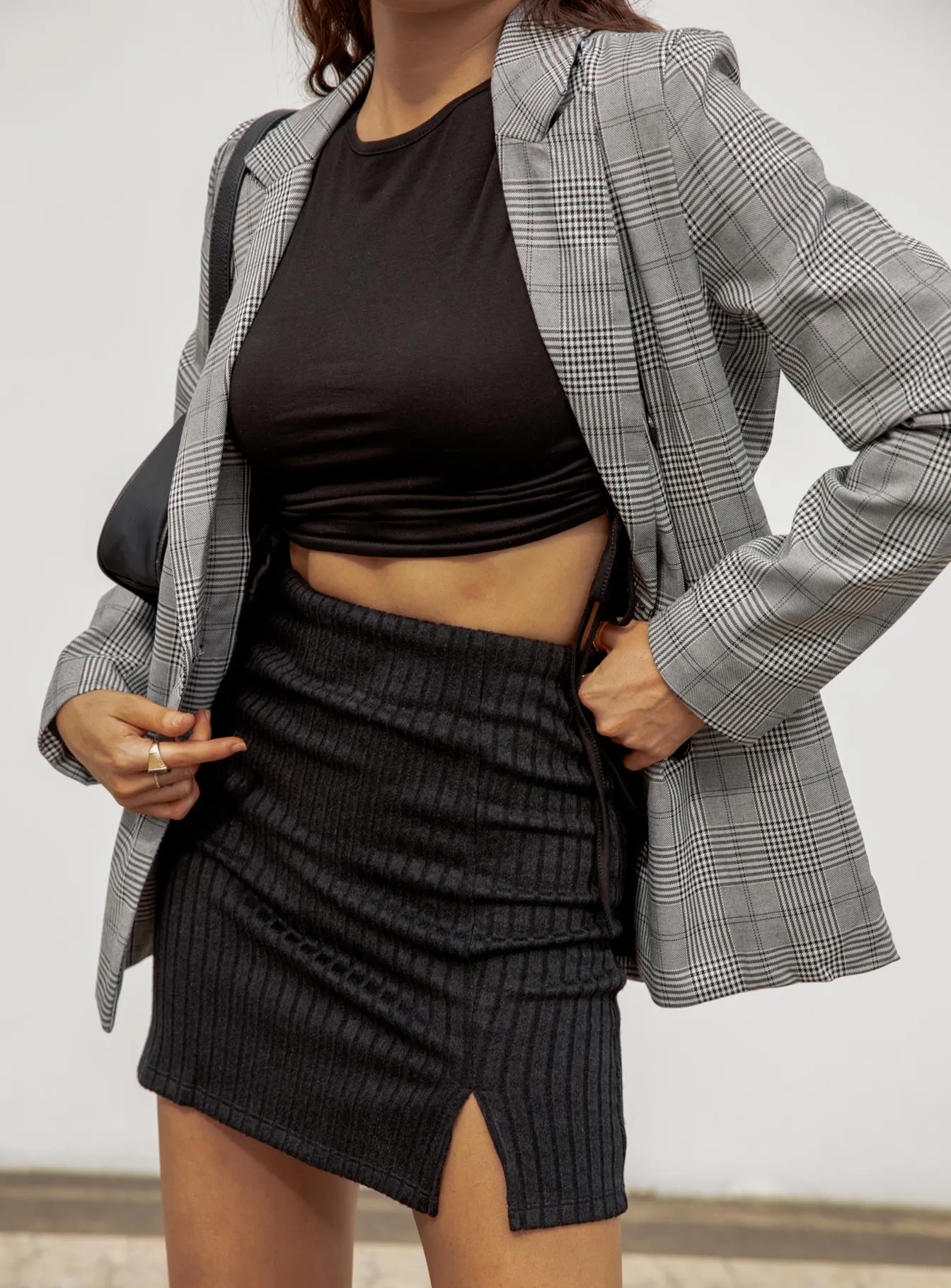 Human Movement Mini Skirt Black