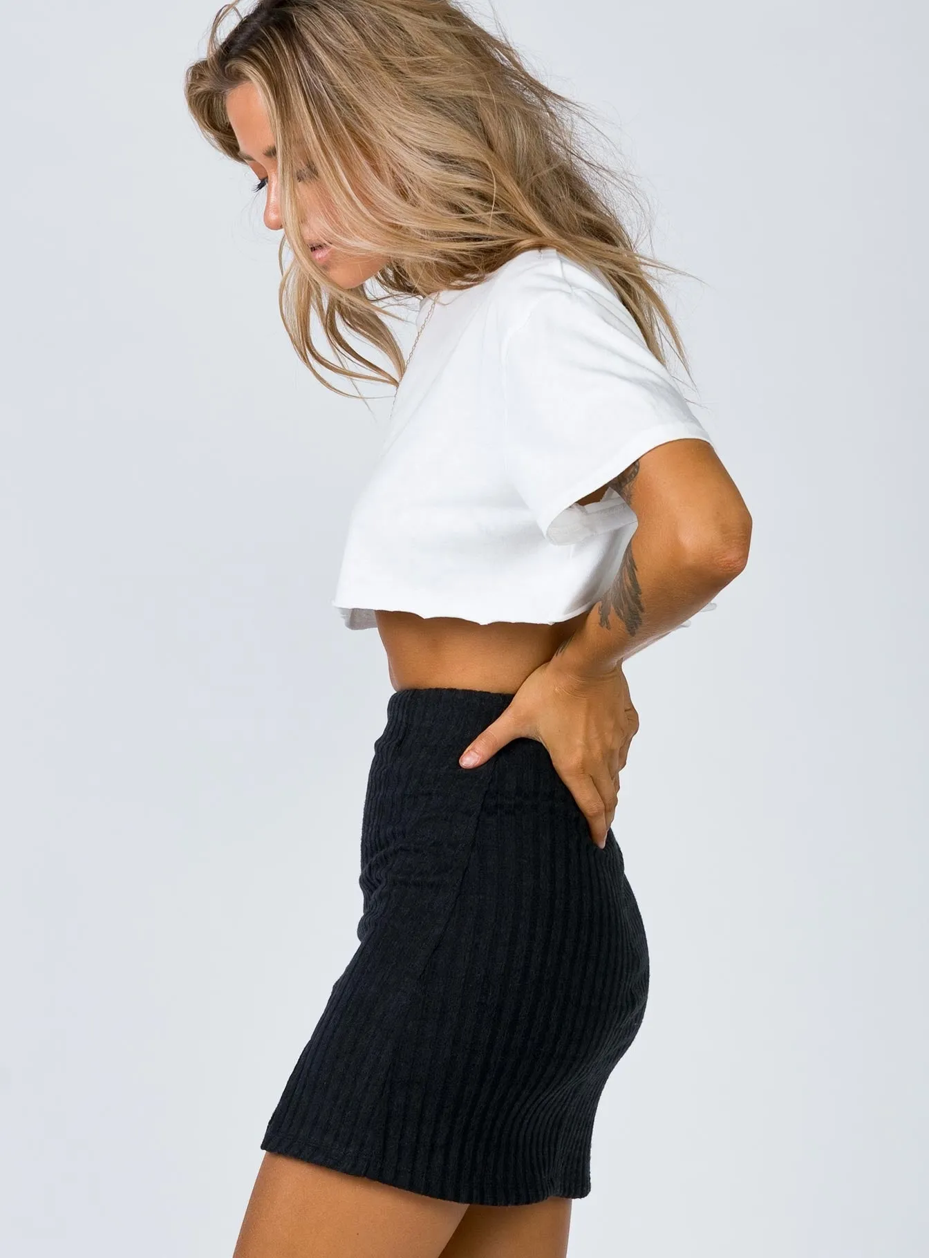 Human Movement Mini Skirt Black