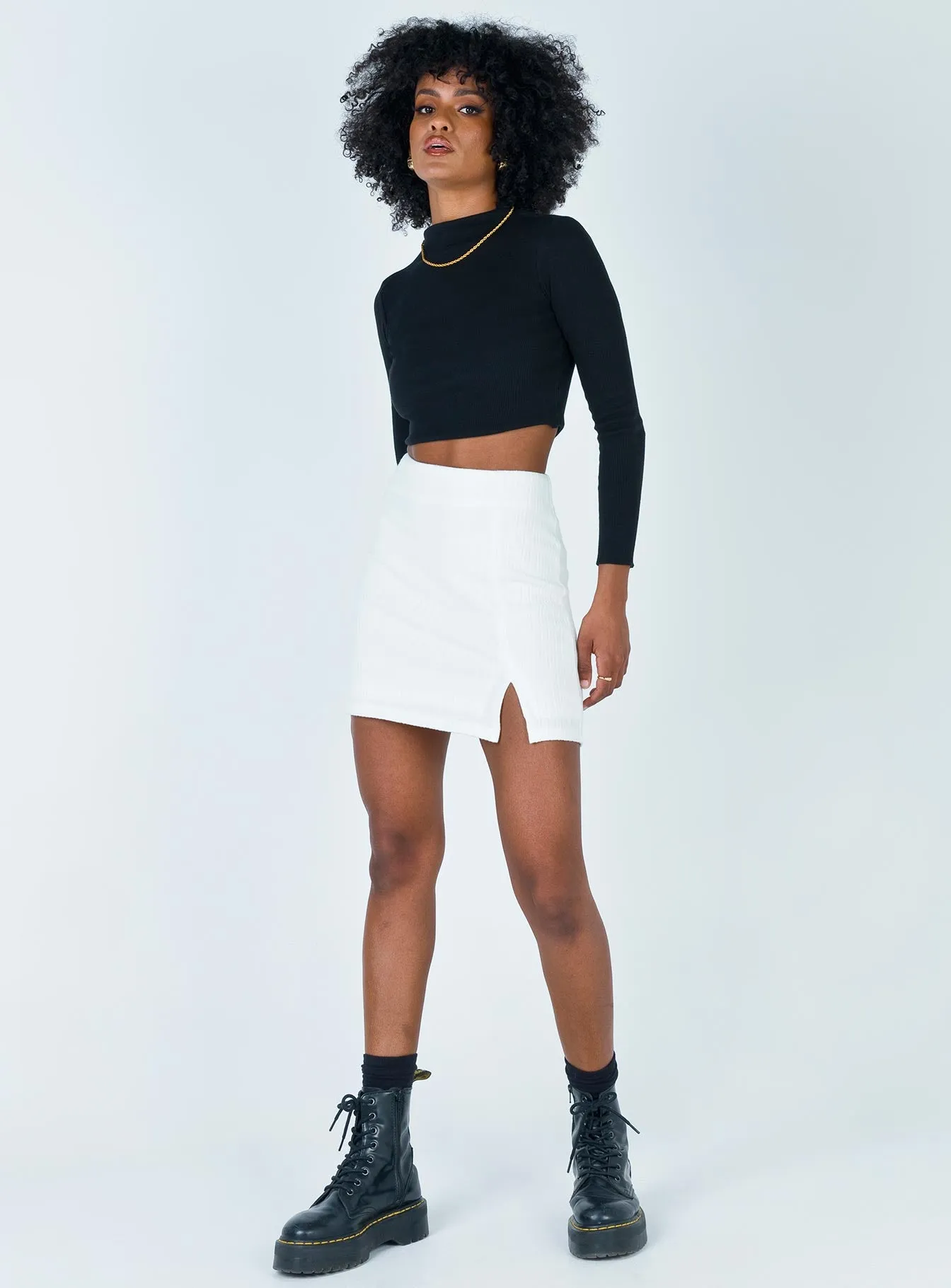 Human Movement Mini Skirt White