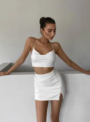 Human Movement Mini Skirt White