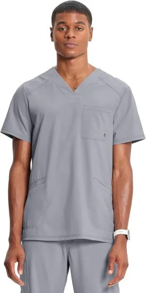 Infinity Cherokee V- Neck Men's Scrub Top with Rib Knit Back Panels CK900A