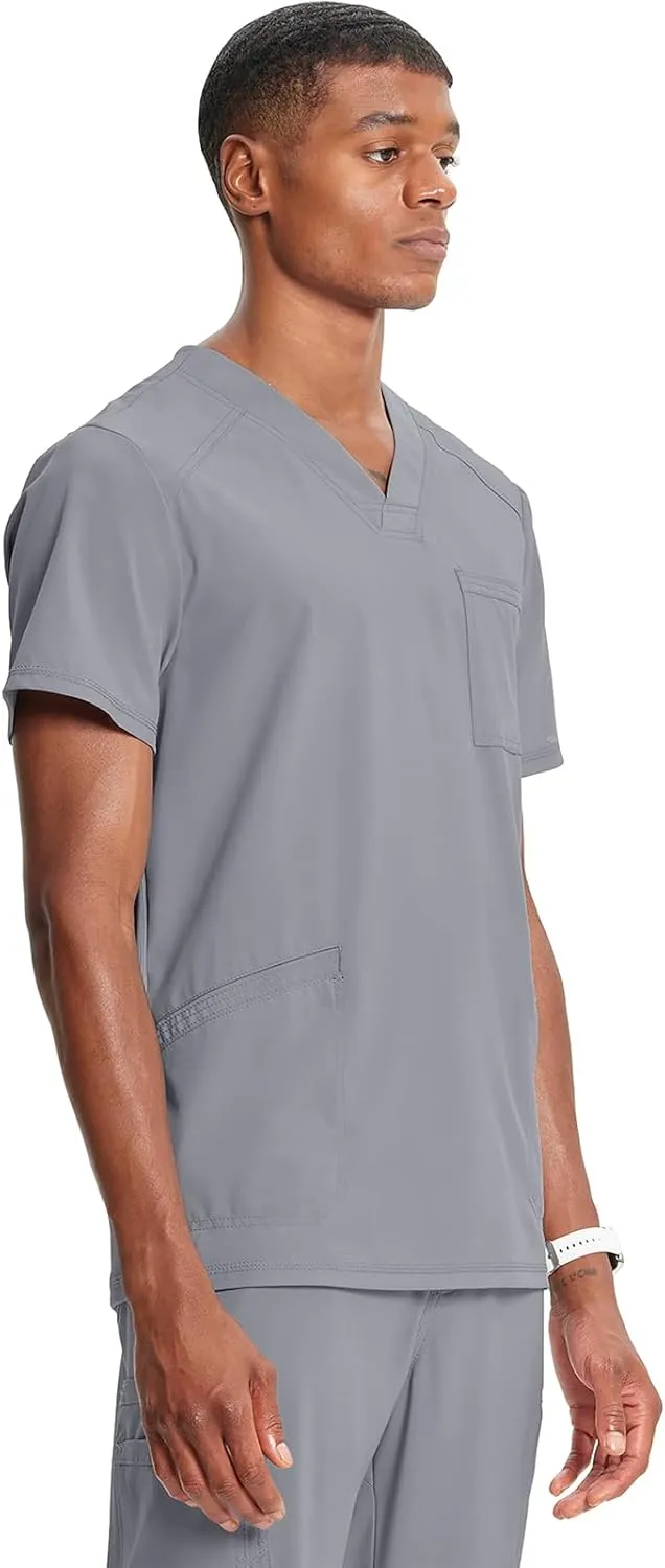 Infinity Cherokee V- Neck Men's Scrub Top with Rib Knit Back Panels CK900A