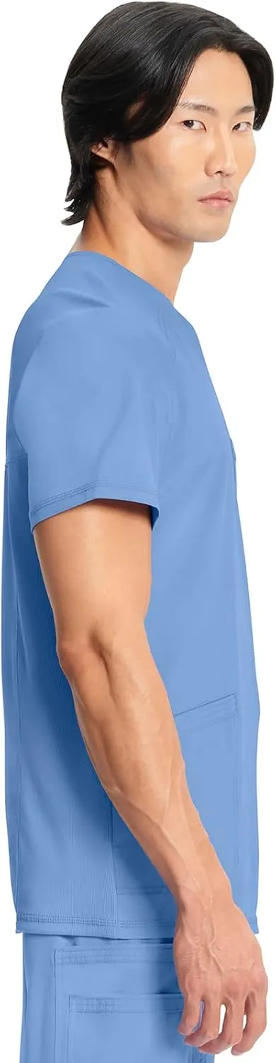 Infinity Cherokee V- Neck Men's Scrub Top with Rib Knit Back Panels CK900A