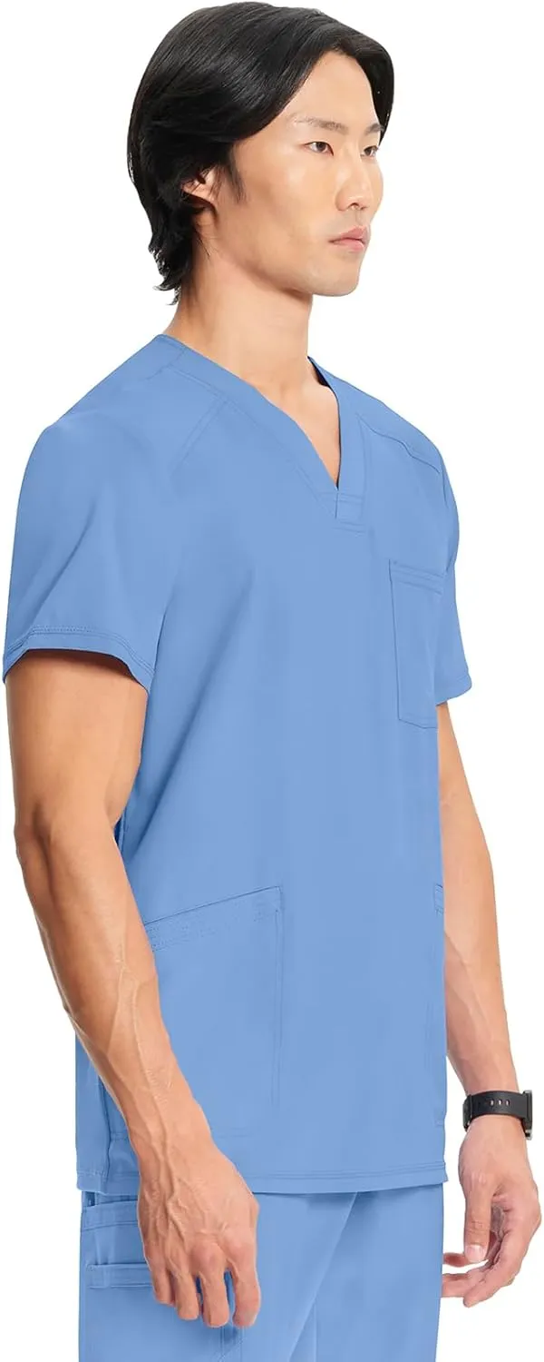 Infinity Cherokee V- Neck Men's Scrub Top with Rib Knit Back Panels CK900A