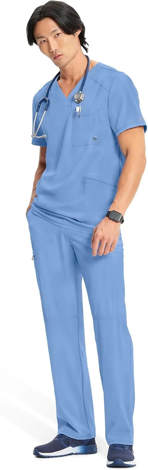 Infinity Cherokee V- Neck Men's Scrub Top with Rib Knit Back Panels CK900A