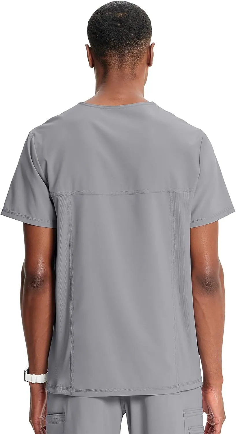 Infinity Cherokee V- Neck Men's Scrub Top with Rib Knit Back Panels CK900A
