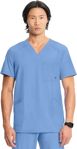 Infinity Cherokee V- Neck Men's Scrub Top with Rib Knit Back Panels CK900A