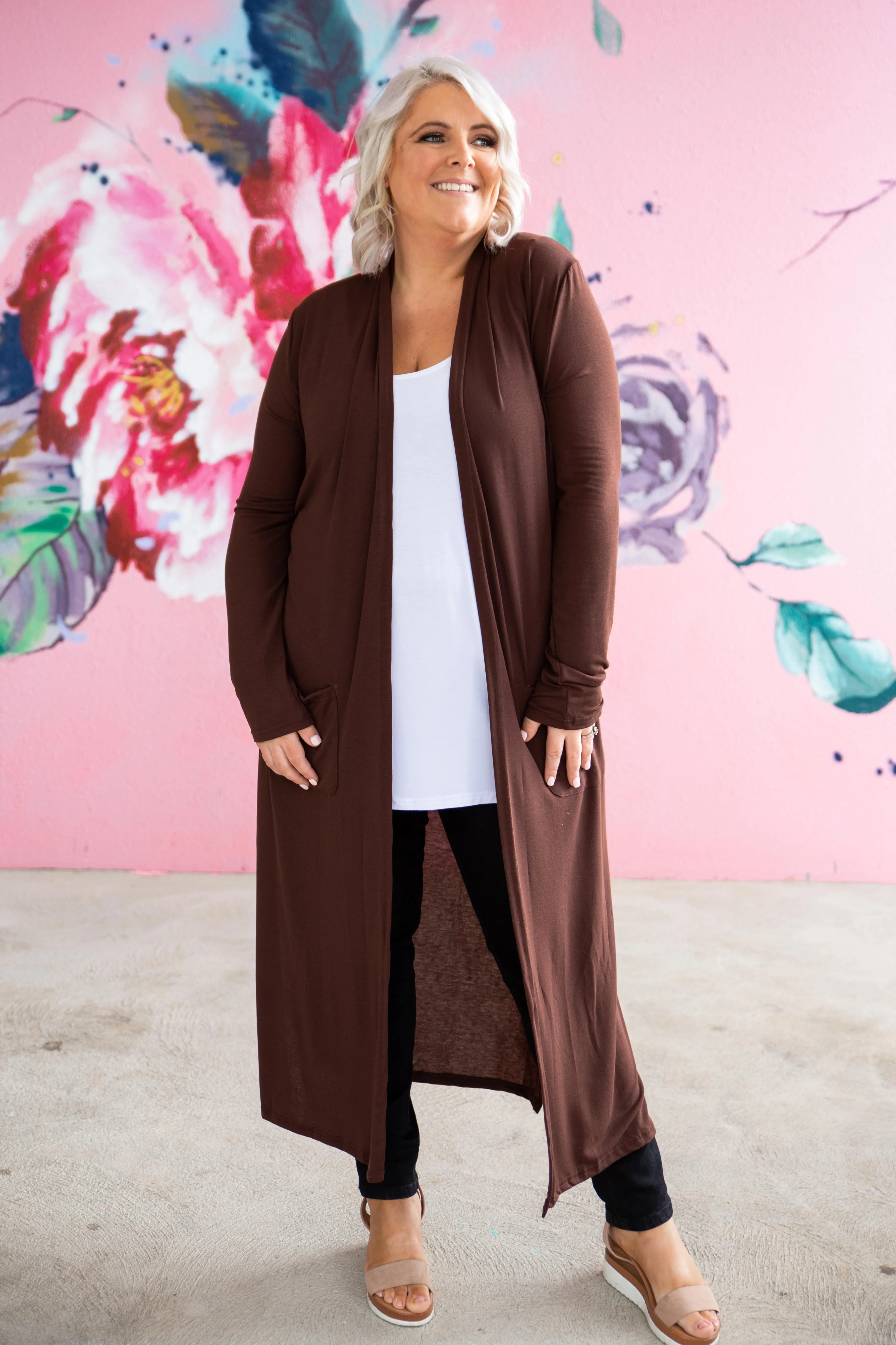 Jane Cardigan in Chocolate