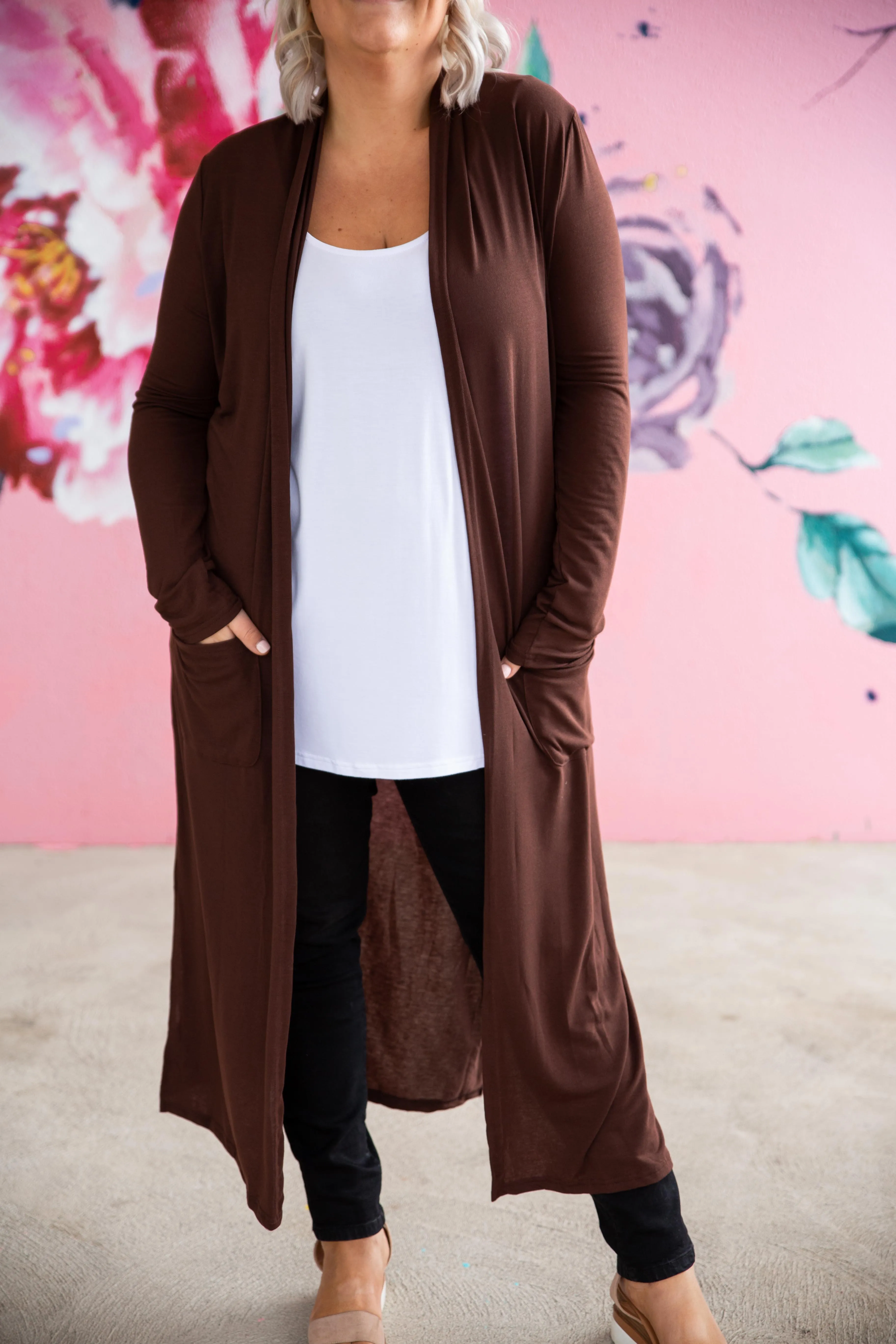 Jane Cardigan in Chocolate