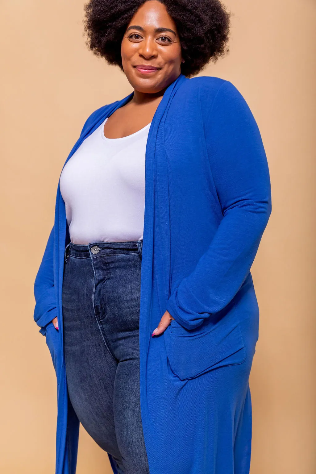 Jane Cardigan in Electric Blue