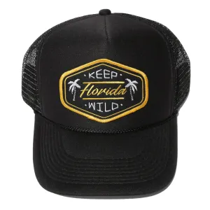 KEEP FL WILD FOAM TRUCKER - ALL BLACK