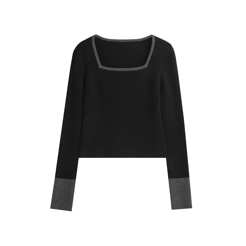 Long-sleeved French Slimming Top