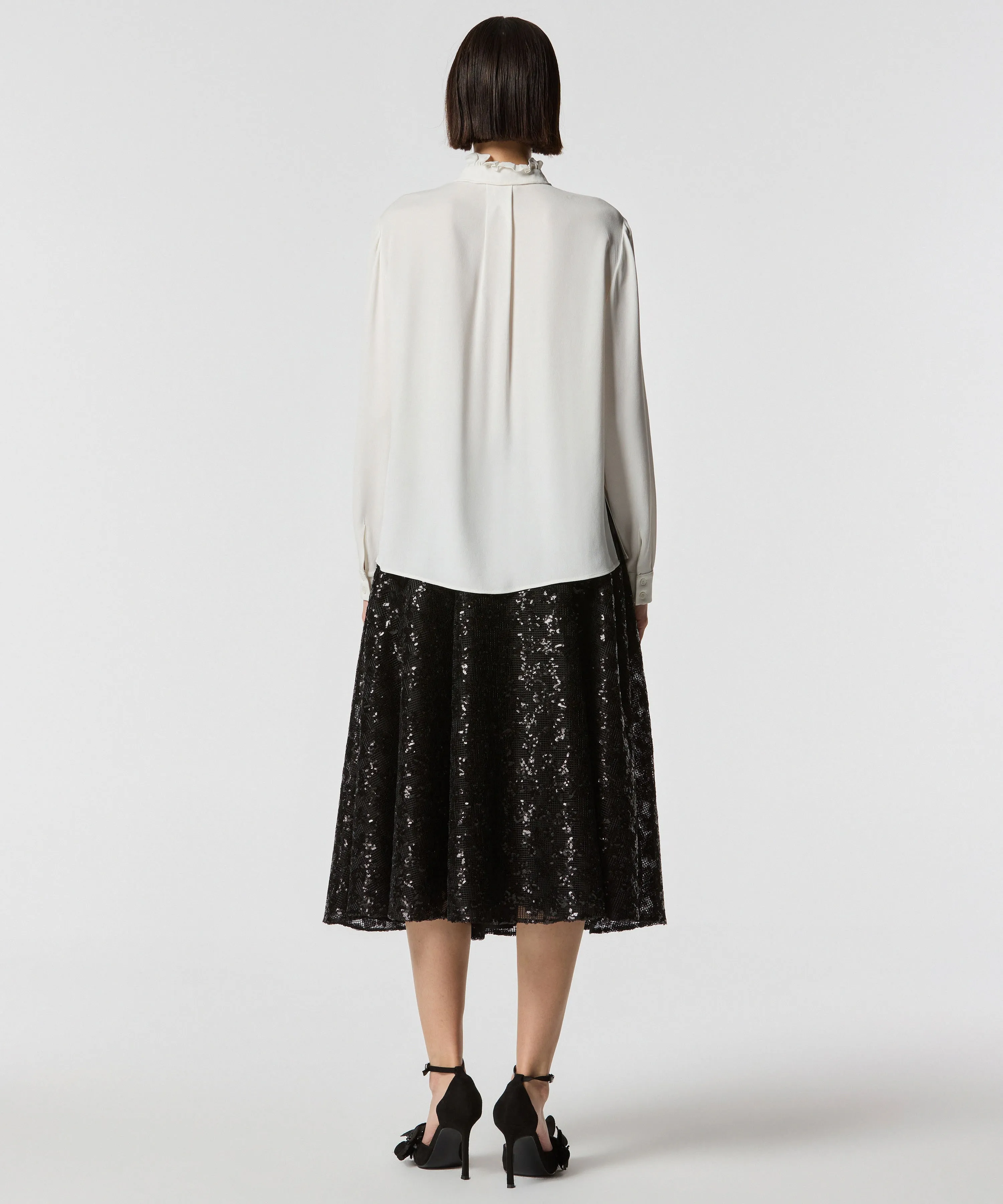 Machka Ruffle Blouse Off White