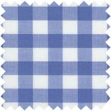 Made-to-Measure Shirt in Blue Gingham Poplin