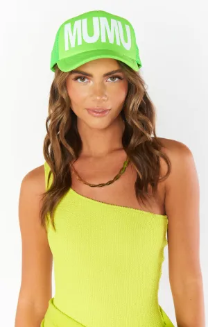 MUMU Trucker Hat ~ Neon Green