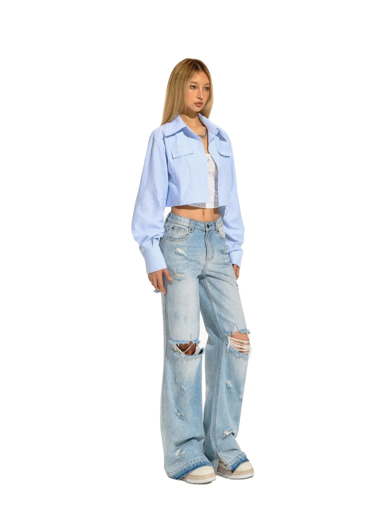 Navy Short Shirt