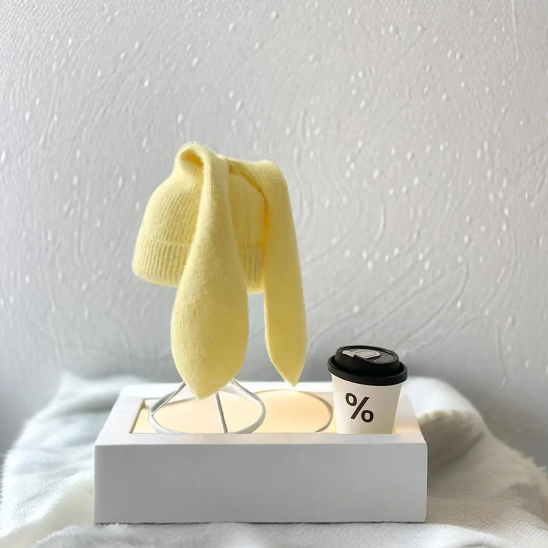 Novelty Cute Rabbit Ears Autumn Winter Skullies Beanies Hat
