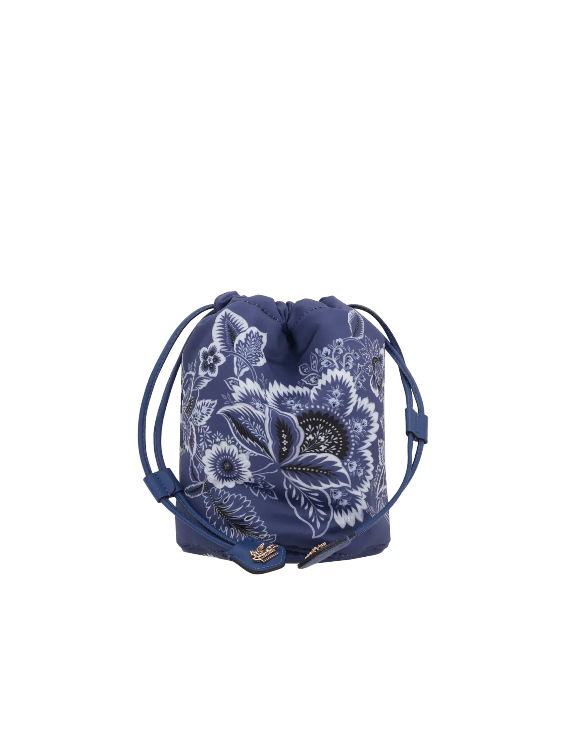 Paisley Print Satin Pouch Bag
