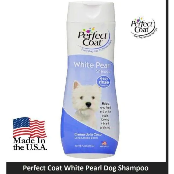 Perfect Coat White Pearl Dog Shampoo, 16oz bottle