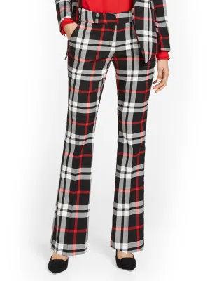 Plaid Modern Fit Bootcut Pant