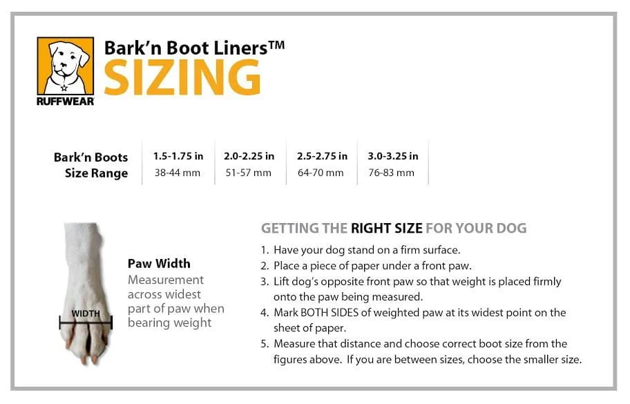 Ruffwear Bark'n Boot Liners pack of four