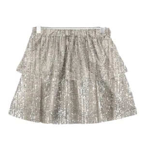 SEQUIN TIERED SKIRT