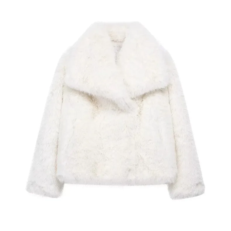 Short Faux Fur Loose Coat
