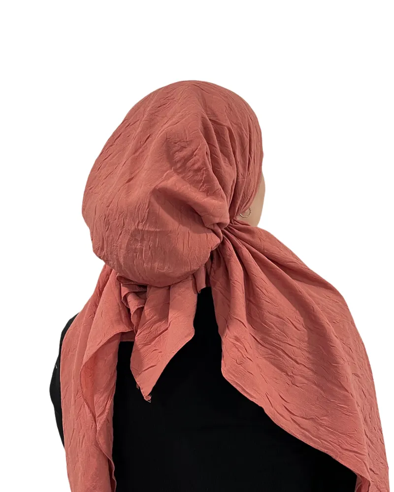 Terracotta Bamboo Pre-Tied Bandanna with Full Grip